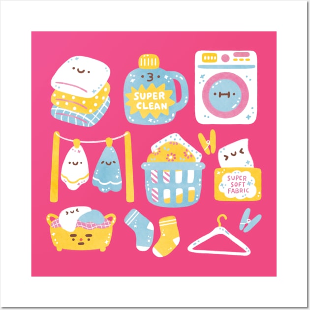 Laundry Day Wall Art by Figberrytea